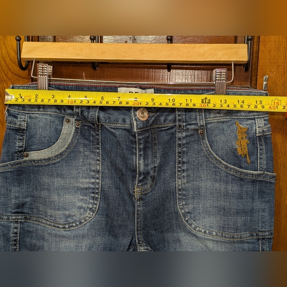 BDG Urban Outfitters Flare Jeans Hippie Bell Bottom Embroidered Pocket - Picture 7 of 11